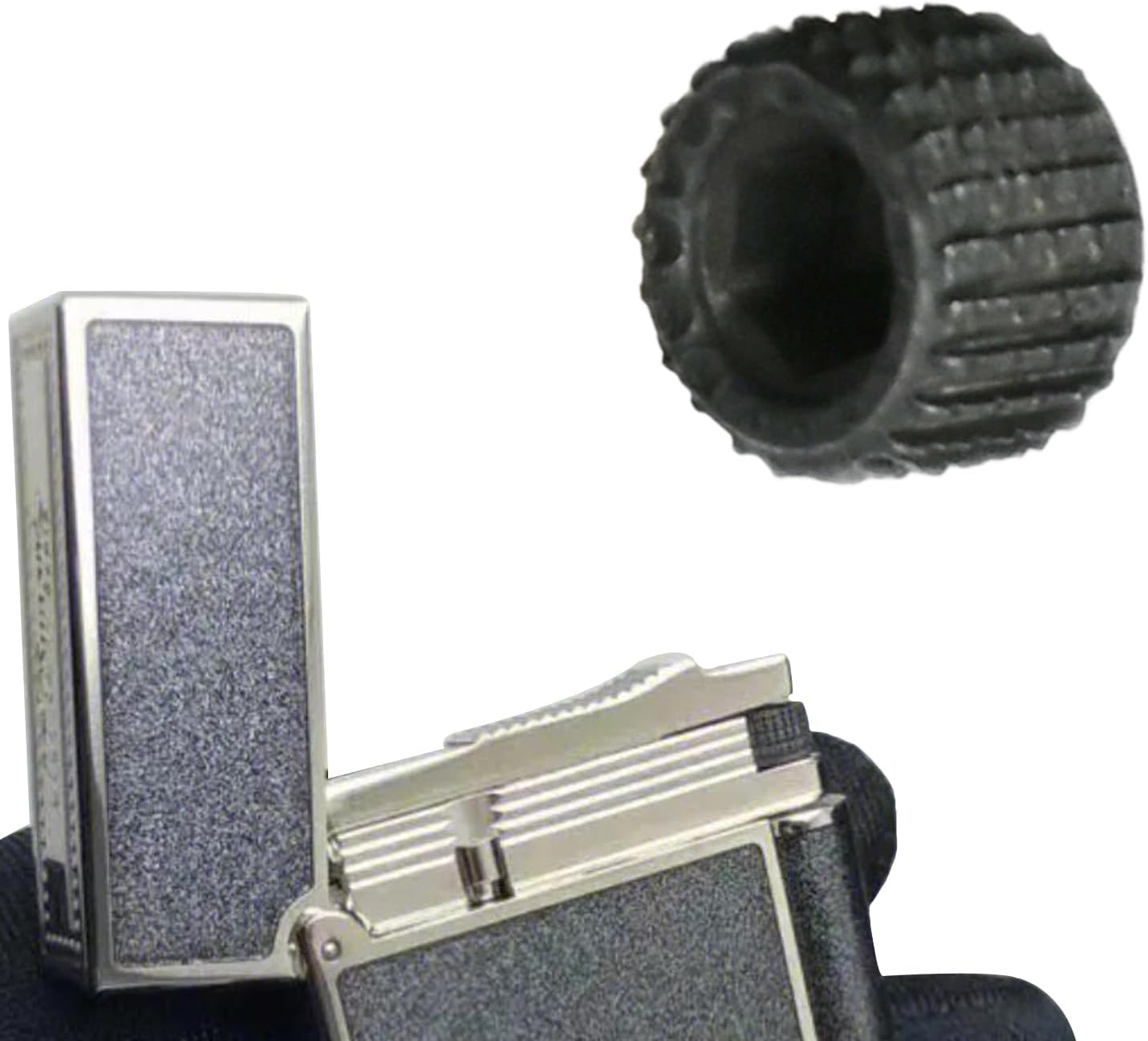 5 Pcs Lighter Flint Wheel, Lighter Replacement Repair Kit Compatible with S T Dupont-Black