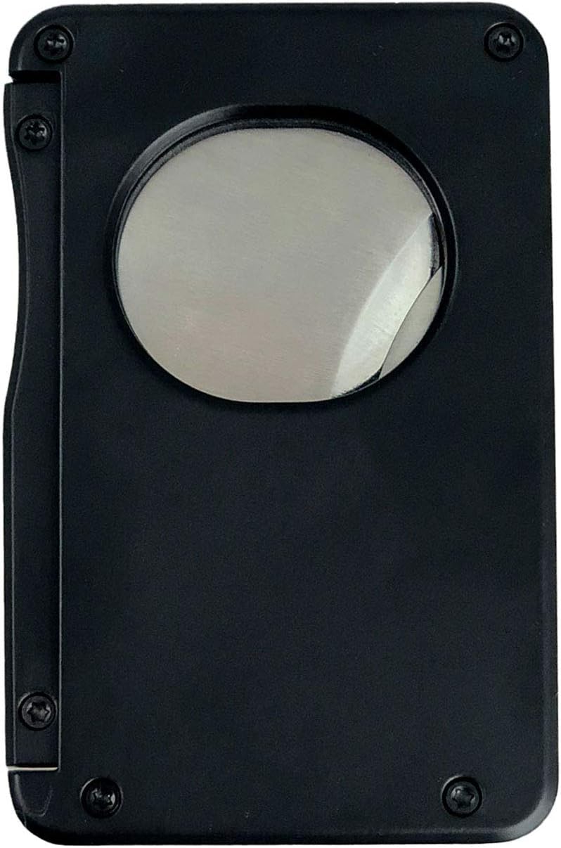 Personalized Visol Sidecut Black Double Guillotine Cutter (Text)