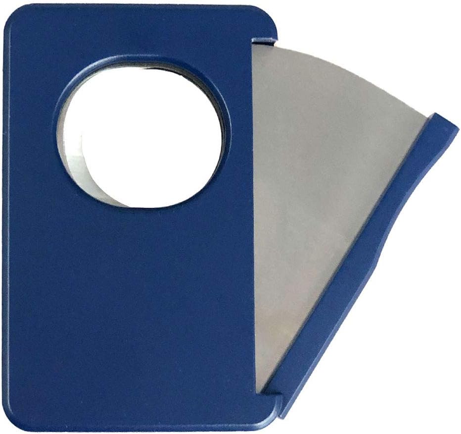 Personalized Visol Sidecut Blue Double Guillotine Cutter (Text)