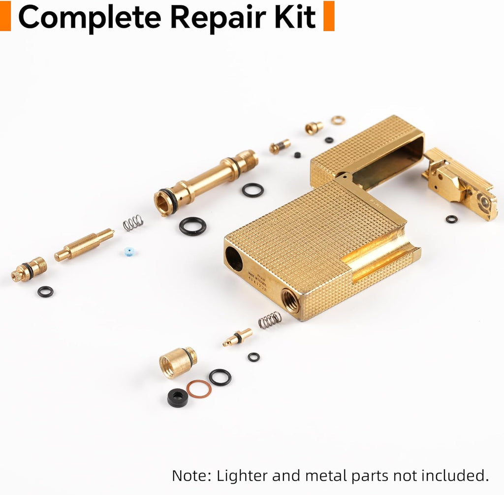 3 Pack Lighter Seal Kit for S.T.Dupont L2 - Includes O-Rings, Refill Valve Gaskets, Rubber Stoppers, and Filter Cotton for Lighter Repair