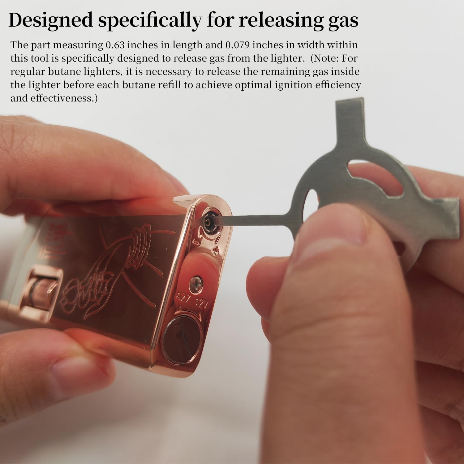 Inflatable Lighter - Flame Adjuster Torch Lighter with Butane, Exhaust Tool and Mechanical Lighter Screw Disassembly/Installation Tool