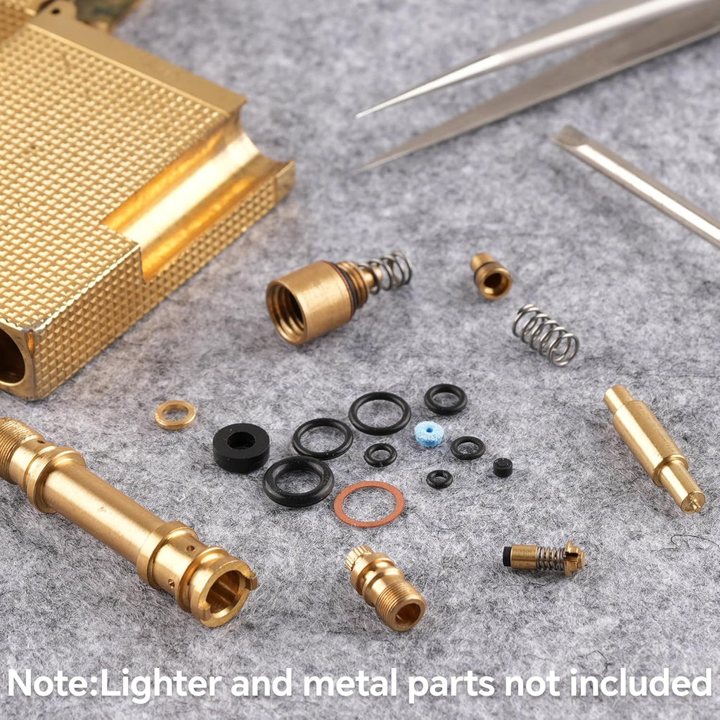 3 Pack Lighter Seal Kit for S.T.Dupont L2 - Includes O-Rings, Refill Valve Gaskets, Rubber Stoppers, and Filter Cotton for Lighter Repair